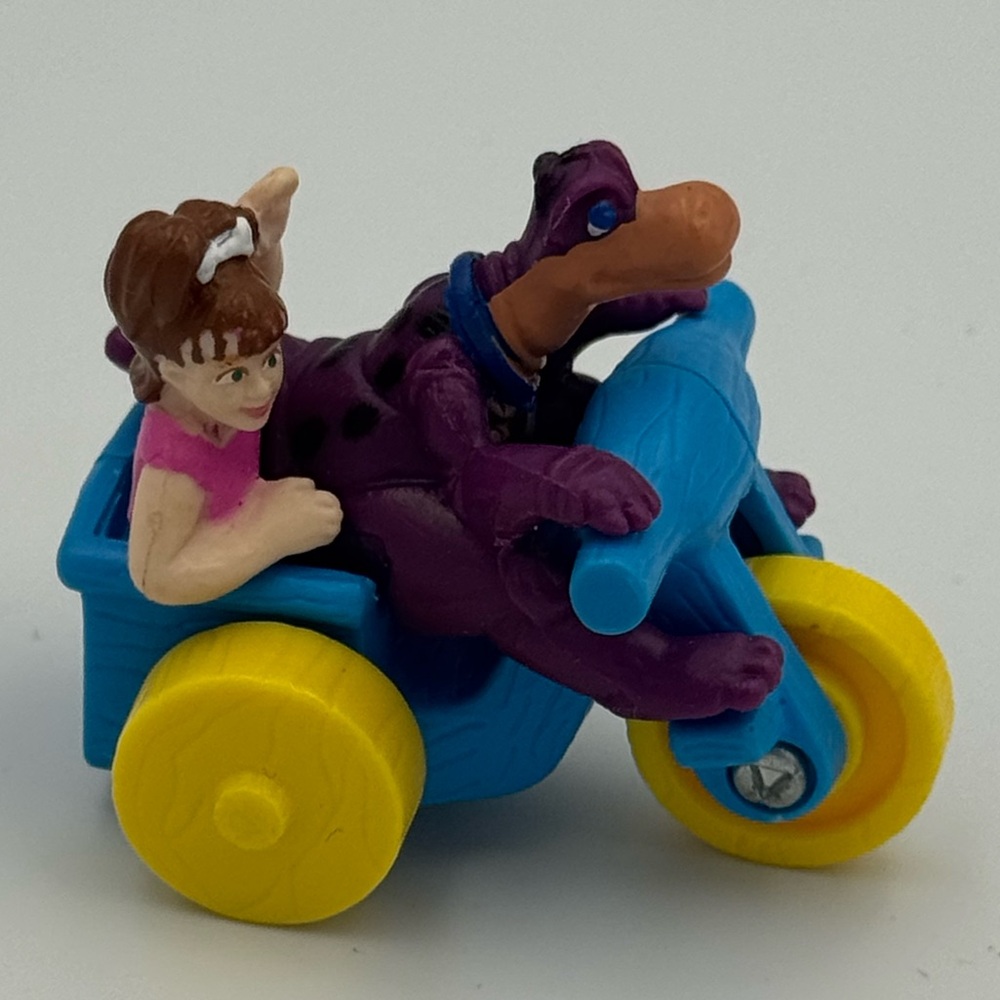 Vintage 1994 The Flintstones Movie Dino & Pebbles‎ Car McDonald's Toy